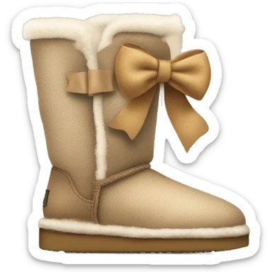 UGGs with a bow￼ sticker