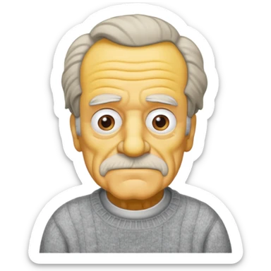 the simpsons, grandpa abe . sticker