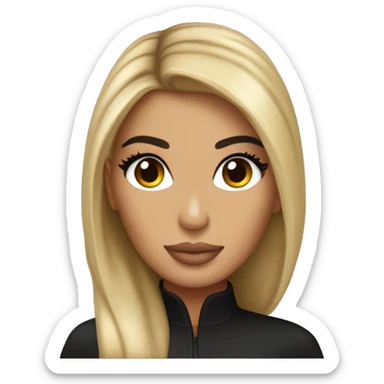 Kim-kardashian-blonde in love sticker