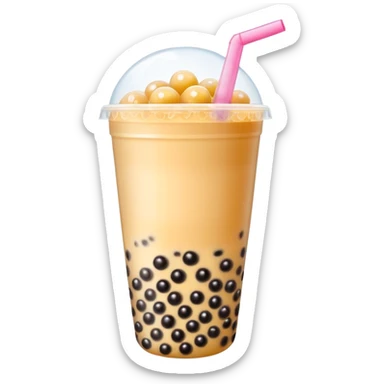 Bubble tea sticker