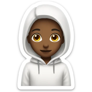 white cute soft daily act sticker