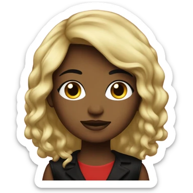 Glamour red and black  sticker