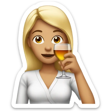 Women drinking alcohol  sticker