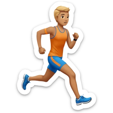 Running to malmø with runner and malmø city  sticker