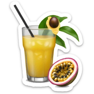 passion fruit cocktail  sticker