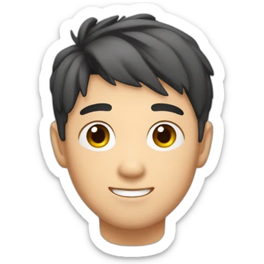 cute asian boy 22 years old sticker