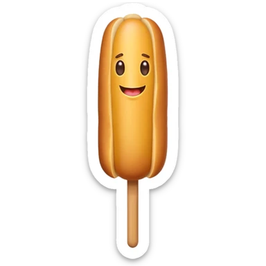 Corndog sticker