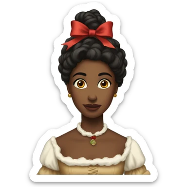 1800’s woman aesthetic Christmas  sticker