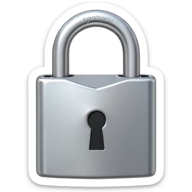 open padlock sticker