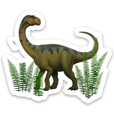vegetarian dinosaur sticker