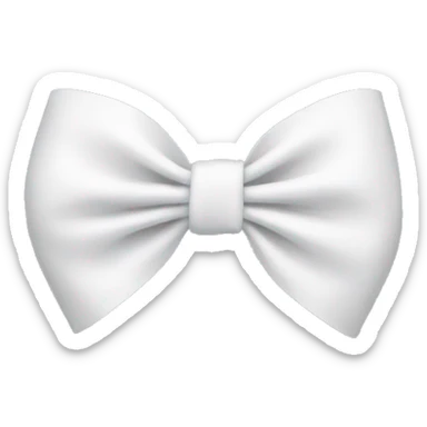 white bow sticker