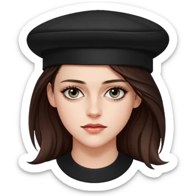Kristen stewart with hat sticker