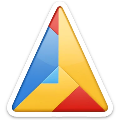 google drive tri-color triangle emoji sticker