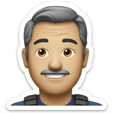 Молодой человек бежит на беговой дорожке в тренажерном зале, вид сбоку sticker