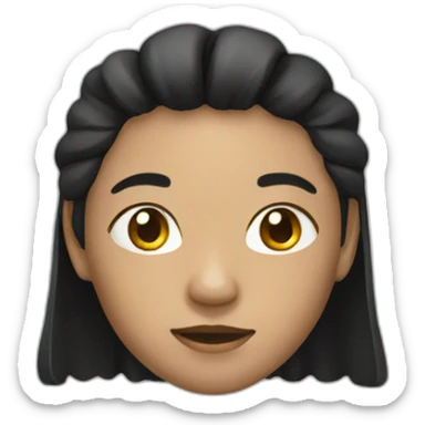 A black Chinese sticker