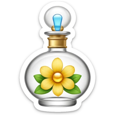 perfume bottle spraying sticker