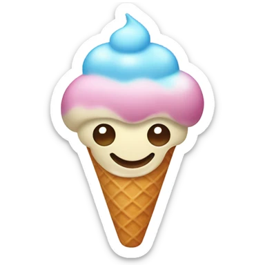 Icecream with a smile sticker