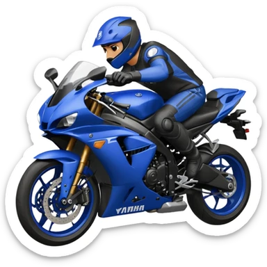 Guy on Yamaha r1 sticker
