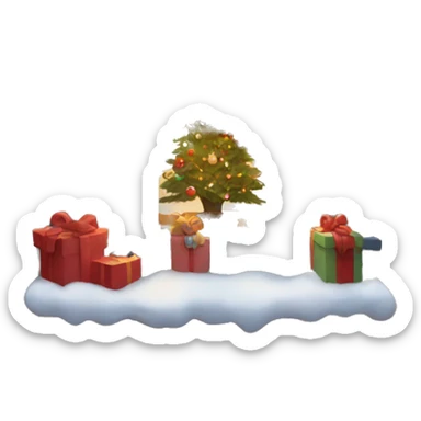 Cozy Christmas window  sticker