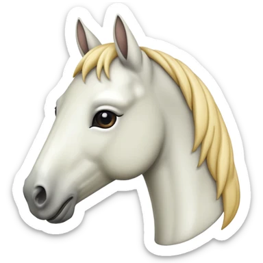 iOS looking horse with a neck emoji sticker