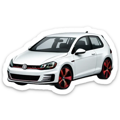 Volkswagen golf gti sticker