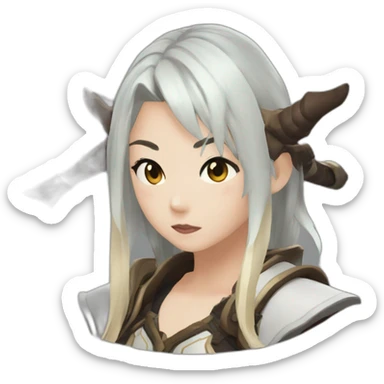 Diluc from the game Genshin Impact sticker