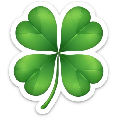 Four leaf clover sticker