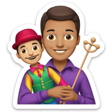 Street Puppet Performer man sticker