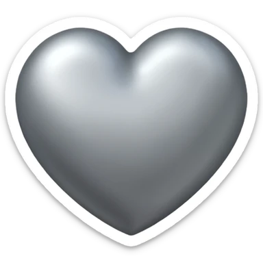 Corazon gris sticker