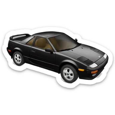 Black Toyota mr2 sticker
