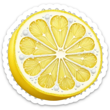 lemon and sugar sticker