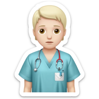 persona enferma  sticker