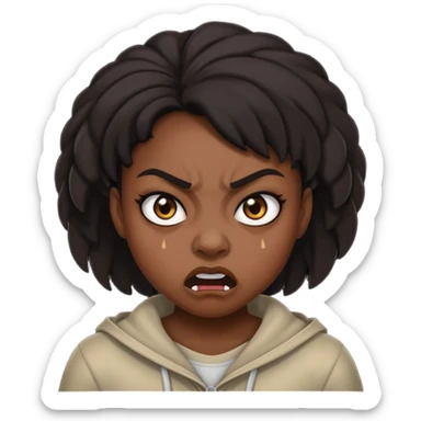 tsion angry black girl ragebait sticker