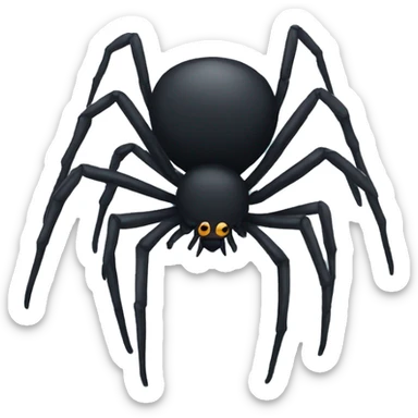 ablack spider sticker