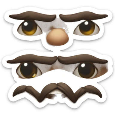 Three Musketeers smirk sticker