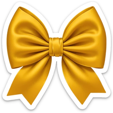 Deep-dark-burnt-marigold-sungold-golden-gold-Mustard-yellow bow sticker