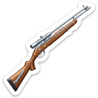 White colorguard rifle  sticker