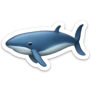 Blue whale sticker