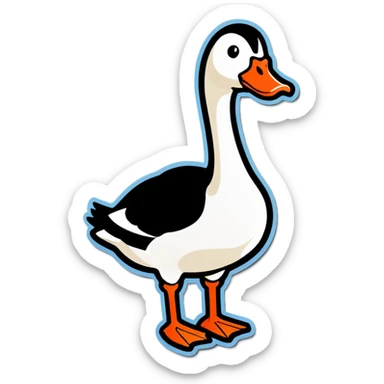 Silly goose sticker