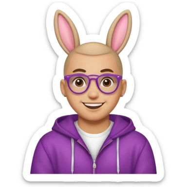 bad bunny rapper sticker