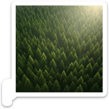 A realestic Forest top view sticker