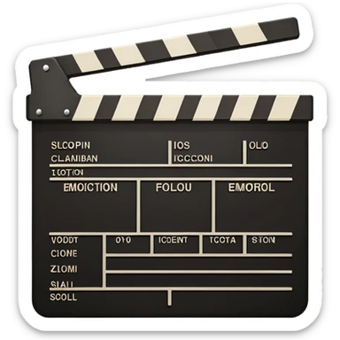 film clapperboard sticker