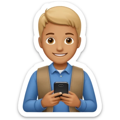 learning reading phone on tiktok sticker