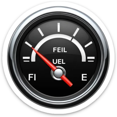 Full fuel Guage sticker