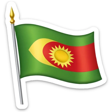 Kurdish flag sticker