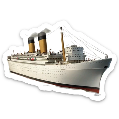 Britannic hospital ship white star line sticker