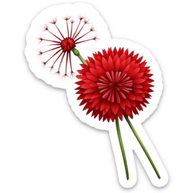 red dandeline sticker