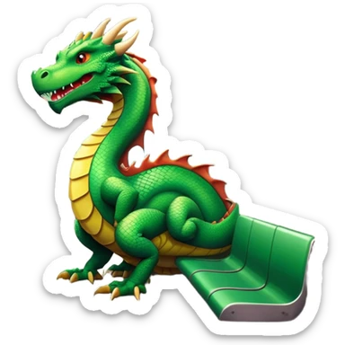 Dragon in the subway sticker