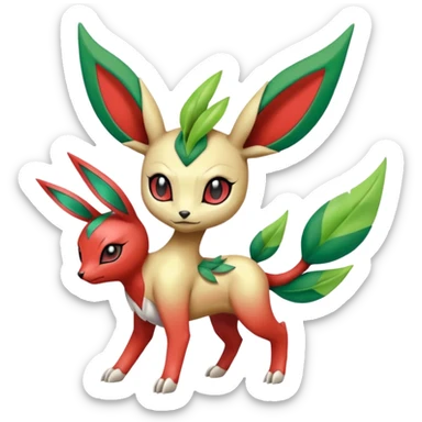 Meloetta-Scizor-Leafeon-Pokémon-Digimon-Fakémon-creature sticker