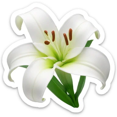lilly flower sticker